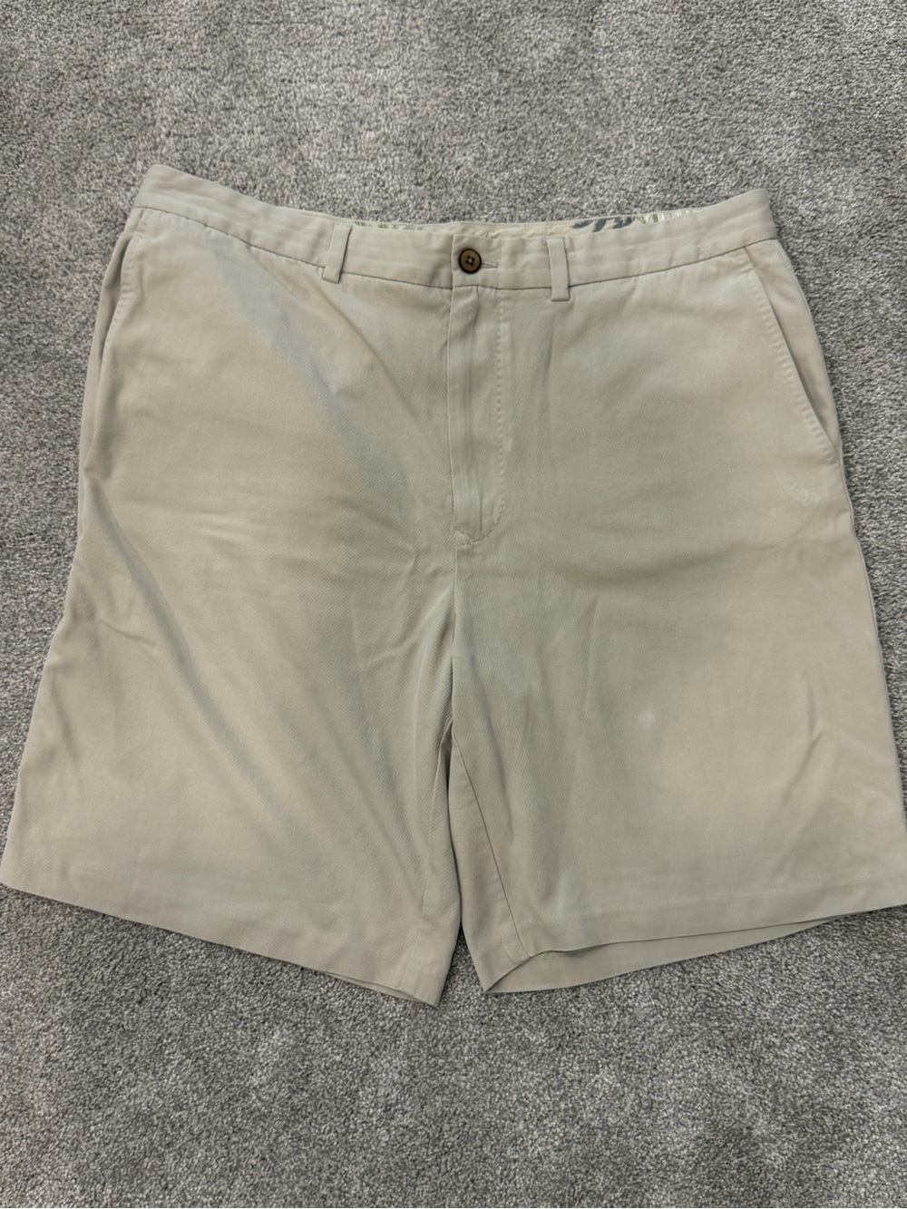 Tommy Bahama Men's Silk Blend Khaki Shorts Size 36